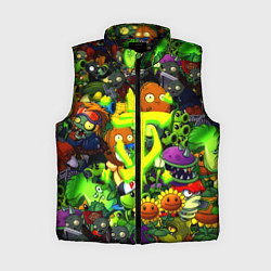 Женский жилет Растения против зомби x Дум лого