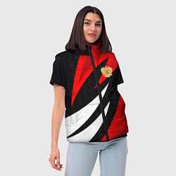 Женский жилет Россия - красный спорт, цвет: 3D-черный — фото 2