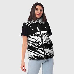 Женский жилет Doom краски полосы, цвет: 3D-черный — фото 2