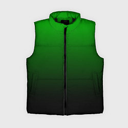 Женский жилет Green gradient, цвет: 3D-черный