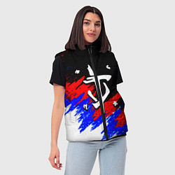 Женский жилет Doom триколор краски, цвет: 3D-черный — фото 2