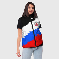 Женский жилет Федерация бокса России - триколор, цвет: 3D-красный — фото 2