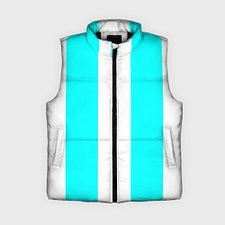 Женский жилет Color blue and white, цвет: 3D-черный