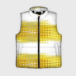 Женский жилет Узорчатые золотые полосы, цвет: 3D-черный