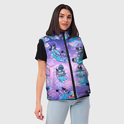Женский жилет Тигр с сорокой, цвет: 3D-черный — фото 2