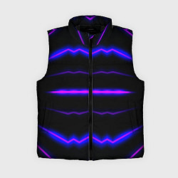 Женский жилет Color multicoloured neon stripes, цвет: 3D-черный