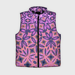 Женский жилет Фиолетовая геометрическая метаморфоза