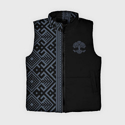 Женский жилет Славянские узоры и древо жизни