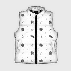 Женский жилет Шишки из Бузулукского бора, цвет: 3D-черный