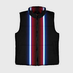 Женский жилет Color white blue red neon