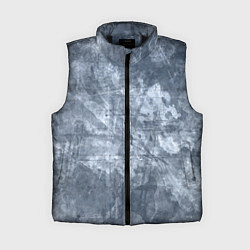 Женский жилет Абстракция - gray-blue, цвет: 3D-черный