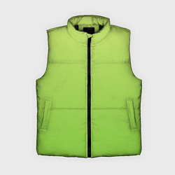 Женский жилет Color lime green, цвет: 3D-черный