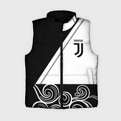 Женский жилет Ювентус геометрия полосы текстура, цвет: 3D-черный