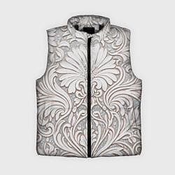 Женский жилет Вензельные цветы, цвет: 3D-черный