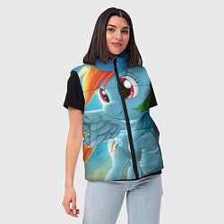 Женский жилет My littlle pony, цвет: 3D-красный — фото 2