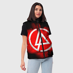 Женский жилет Linkin Park: Red style, цвет: 3D-красный — фото 2