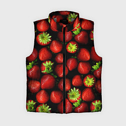 Женский жилет Клубничка, цвет: 3D-светло-серый