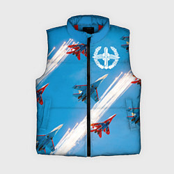 Женский жилет Самолеты ВВС, цвет: 3D-красный