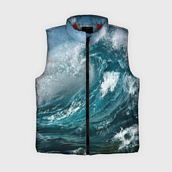 Женский жилет Волна, цвет: 3D-красный