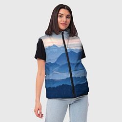 Женский жилет Горы, цвет: 3D-светло-серый — фото 2