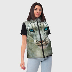 Женский жилет Снежный барс, цвет: 3D-красный — фото 2