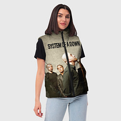 Женский жилет System of a Down, цвет: 3D-красный — фото 2