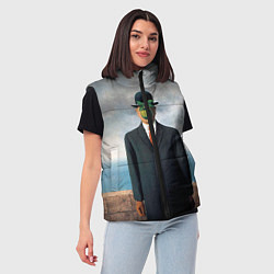 Женский жилет Сын человеческий, цвет: 3D-красный — фото 2