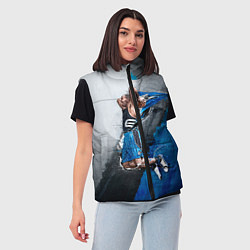 Женский жилет Баскетбол бросок, цвет: 3D-красный — фото 2