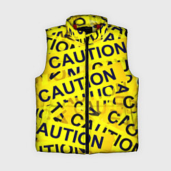 Женский жилет Caution, цвет: 3D-красный