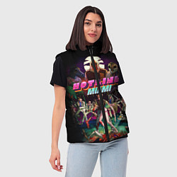 Женский жилет Hotline Miami, цвет: 3D-красный — фото 2