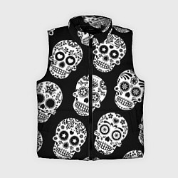 Женский жилет Черепа, цвет: 3D-черный