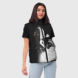 Женский жилет Тетрадь смерти 7, цвет: 3D-светло-серый — фото 2