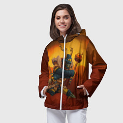 Ветровка с капюшоном женская Шадоу Шаман, цвет: 3D-белый — фото 2