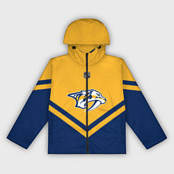 Ветровка с капюшоном женская NHL: Nashville Predators, цвет: 3D-черный