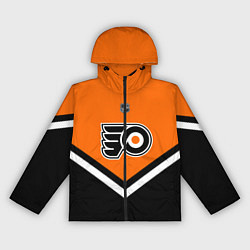 Ветровка с капюшоном женская NHL: Philadelphia Flyers, цвет: 3D-черный