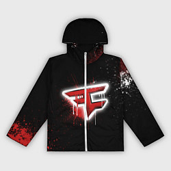 Ветровка с капюшоном женская FaZe Clan: Black collection, цвет: 3D-белый
