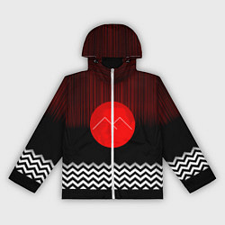 Ветровка с капюшоном женская Twin Peaks Sun, цвет: 3D-белый