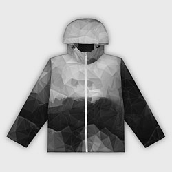 Ветровка с капюшоном женская Polygon gray, цвет: 3D-белый