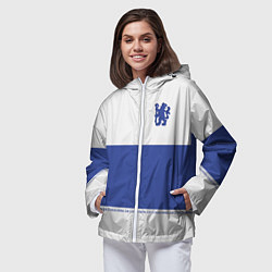 Ветровка с капюшоном женская Chelsea - Premium,Season 2022, цвет: 3D-белый — фото 2