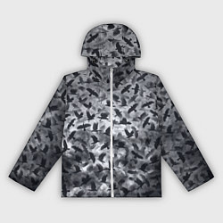 Ветровка с капюшоном женская Вороны, цвет: 3D-белый