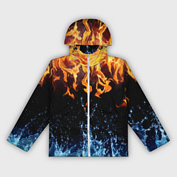 Ветровка с капюшоном женская Две стихии, цвет: 3D-белый