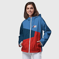 Ветровка с капюшоном женская Бмв Bmw 2018 №2, цвет: 3D-белый — фото 2