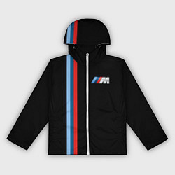 Ветровка с капюшоном женская BMW BLACK COLLECTION БМВ, цвет: 3D-белый