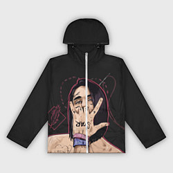 Ветровка с капюшоном женская Face Star, цвет: 3D-белый