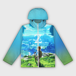 Ветровка с капюшоном женская Z-Link, цвет: 3D-белый