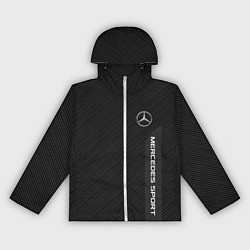 Ветровка с капюшоном женская Mercedes AMG: Sport Line, цвет: 3D-белый
