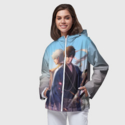 Ветровка с капюшоном женская Gintama, цвет: 3D-белый — фото 2