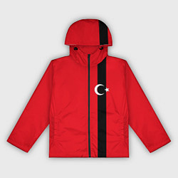 Ветровка с капюшоном женская Турция, цвет: 3D-черный