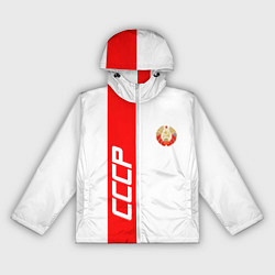 Ветровка с капюшоном женская СССР: White Collection, цвет: 3D-белый