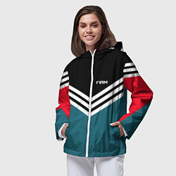 Ветровка с капюшоном женская Firm 90s: Arrows Style, цвет: 3D-белый — фото 2